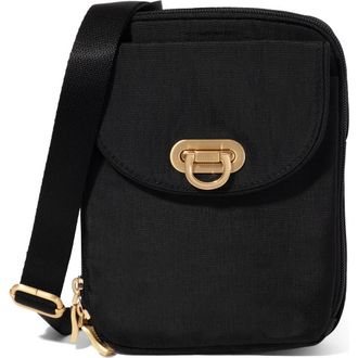 Baggallini Coastal Flip Lock Venture Crossbody in Black W/Gold Hardware at Nordstrom