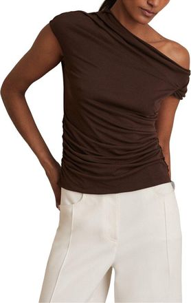 Reiss Serena Ruched Off The Shoulder Top
