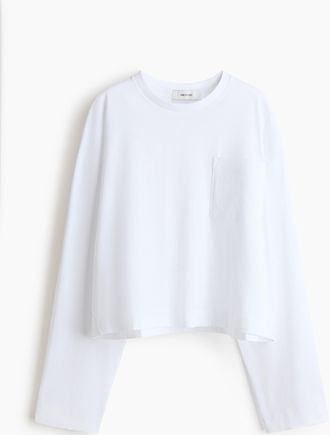 H&M Shirt mit Tasche - White