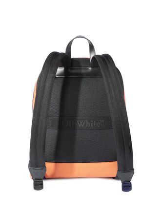 Off-white Mens Basket Round Logo Backpack Orange Bags > Backpacks