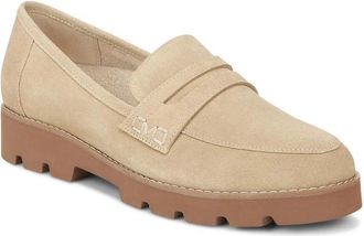 Vionic Womens Vionic Cheryl II Loafers Beige Suede Moc Toe Slip-On Shoes GAL981