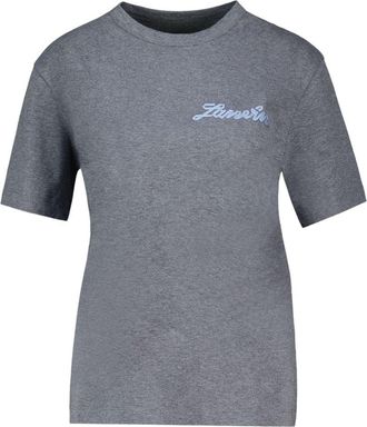 Lanvin Relaxed-Fit Crew Neck T-Shirt with Contrasting Logo Detail