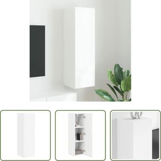 vidaXL vidaXL Archiviazione - Mobile TV da parete Bianco 30 x 31 x 100 cm Legno multistrato
