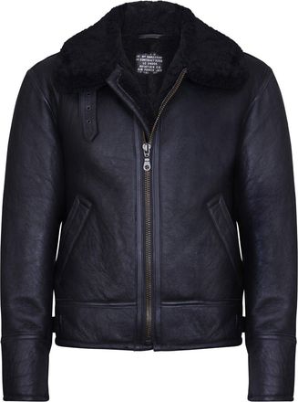 Infinity Leather Mens B3 WW2 Leather Sheepskin Aviator Flying Jacket-Charleston