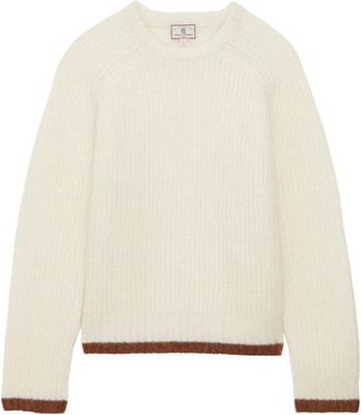 Ines De La Fressange Elton trui - Dames - Ronde hals truien - Beige - L - Truien & Vesten