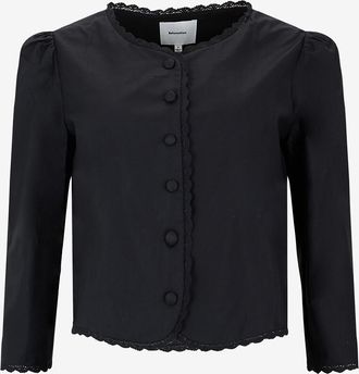 Reformation Lang&auml;rmeliges Bio-Baumwollvoile-Top Donna