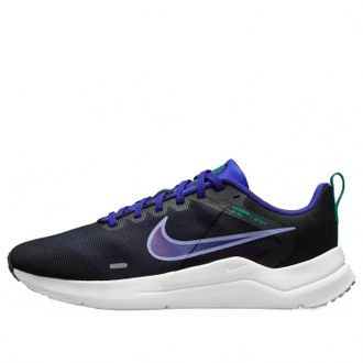 Nike Womens Downshifter 12 Sneaker In Black/lapis/white/light Thistle