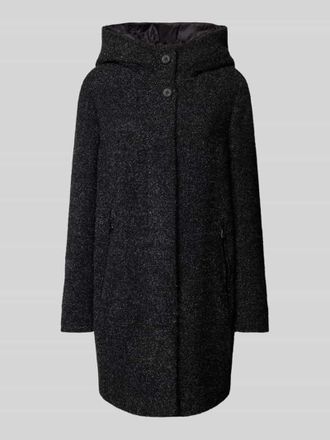 Gil Bret Wollmantel mit Kapuze in Black, Gr&ouml;&szlig;e 46