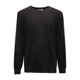 Goes Botanical Goes Botanical - Modello 123 Girocollo Schaken Trui - Heren - Truien - Zwart - Maat: 2XL Wol