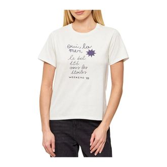 Max Mara T-Shirts, female, White, Size: XS Wkdpantera T-shirt