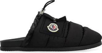 Moncler Mon Pocket Mules - Dames - Slip ons - Zwart - 36 EU - Leer - Schoenen