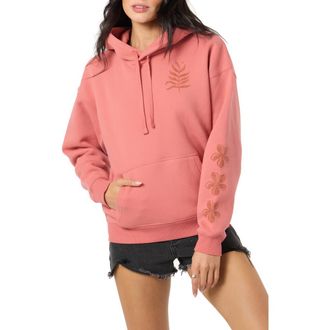 O'Neill Stamp Relaxed Hoodie in Canyon Rose at Nordstrom, Size Xx-Large