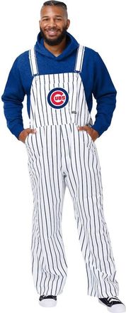 Foco Mens FOCO White Chicago Cubs Pinstripe Bib Overalls at Nordstrom, Size X-Large