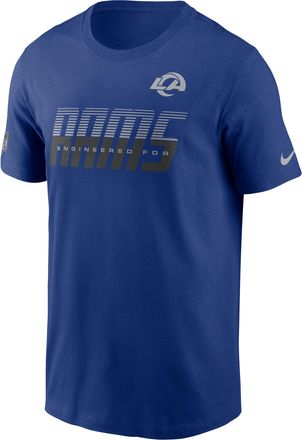 Nike Los Angeles Rams Sideline Team Issue Nike Mens Dri-FIT NFL T-Shirt in Blue | 02ET4EV9X-TF9