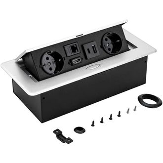 OEM Enchufe Empotrado Para Encimera, Enchufe De Mesa, Enchufe Empotrado De Cocina De 6 Tomas, Caja De Suelo Emergente, Enchufe De Mesa, Enchufe Empotrado 