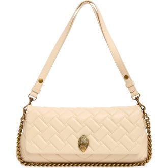 Kurt Geiger Long Kensington Leather Shoulder Bag in Open White at Nordstrom Rack