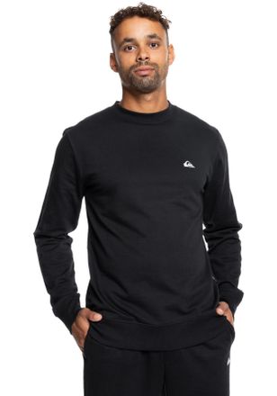 Quiksilver Sweatshirt QUIKSILVER BASIC CREW YOUNG MEN, Herren, Gr. XL, schwarz (true schwarz), Sweatware, Obermaterial: 60% Baumwolle, 40% Polyester, unifarben, 