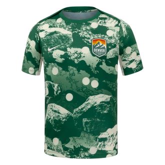 Nike Denver FC Nike Mens NWSL Short-Sleeve Pre-Match Top in Green | M21556DNFC26-LEP