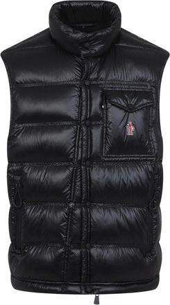 Moncler Gilet con ricamo - Nero