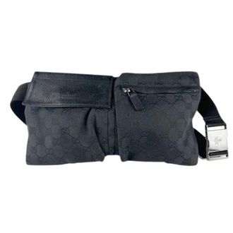 Gucci Pre-owned Fanny pack - unisex - Gucci Vintage - Vintage Belt Bags - Black - ONE SIZE - Pre-owned
