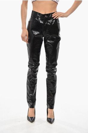 Celine Coated Cotton Skinny Fit Pants with 5 Pockets size 26