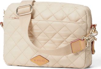 MZ Wallace Small Metro Quilted Nylon Camera Bag in Buff at Nordstrom