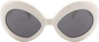 Marni 58mm Round Sunglasses in White /Grey at Nordstrom Rack