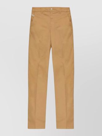 Diesel tailored trousers nylon silk blend belt loops