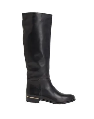 Leonardo Principi LEATHER TALL BOOTS WITH EMBELLISHMENT