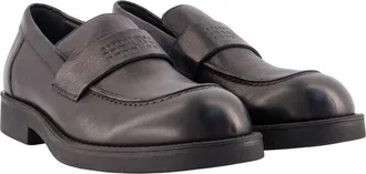Maison Margiela Mens Leather Loafer Black Calfskin