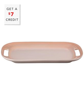 LE CREUSET Serving Platter Peche With $7 Credit