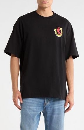 Brixton Colt 45 Everytime Oversized Graphic Cotton T-Shirt in Black at Nordstrom, Size Xx-Large