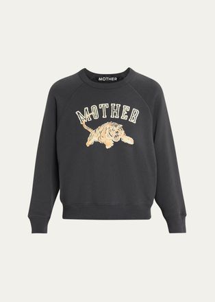Mother The Concert Tiger Graphic Cotton Sweatshirt