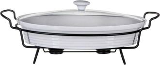 Maestro Fuente Para Horno De 2,2l Con Tapa Y Calentador Maestro Mr-11460-74