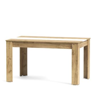 Home Heavenly Mesa comedor fija para 6 comensales de 140 cm en color oak gold blanco