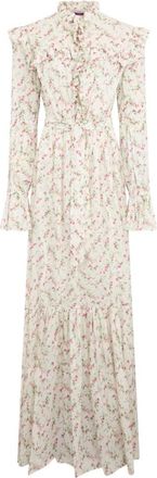 Philosophy di Lorenzo Serafini Kleedjes, Dames, Wit, L, Katoen, Bloemen Maxi Jurk