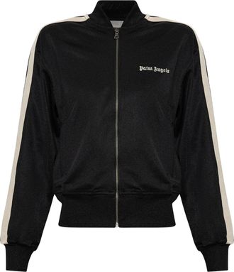 Palm Angels Black Classic Logo Track Bomber Jacket