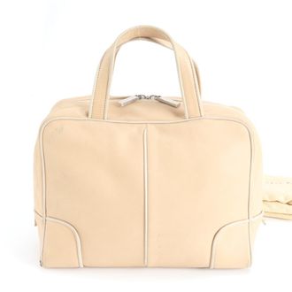 Loewe Beige Leather Handbag Tote Bag (Pre-Owned)