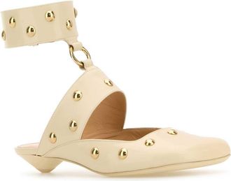 Chlo&eacute; Womens Jade Heel Beige Calf