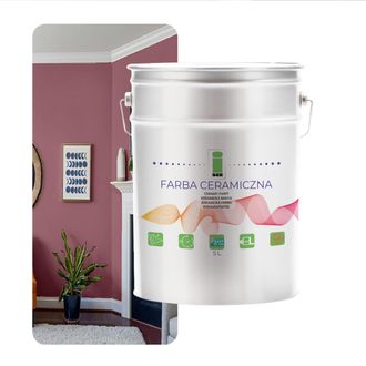 OEM Pintura Cer&aacute;mica Para Paredes, Lavable, Rosa Turca, 5l, Resistente A Las Manchas