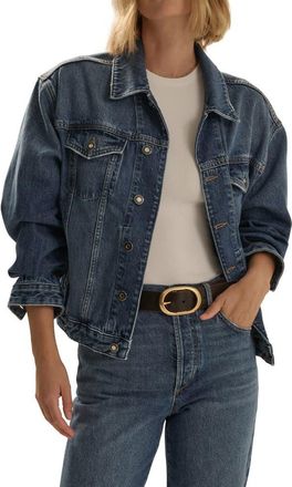 Favorite Daughter The Otto Boyfriend Denim Jacket in Vintage Campbell at Nordstrom, Size X-Large
