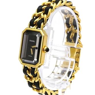 Chanel Pre-owned Watches, female, Black, Size: ONE SIZE Pre-owned Premiere rock quartz watch