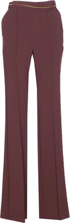 Elisabetta Franchi chain-belt trousers - Red