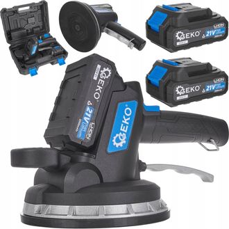 Geko Ventosa Vibrante A Batteria Per Piastrellatura - Set Con Caricabatterie E 2 Batterie Da 21 V (6)