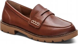 Aetrex Womens Collette Arch Support Loafer In Cognac