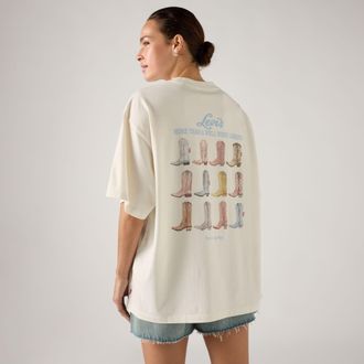 Levi's Graphic Short Stack Tee - Womens - XL - White