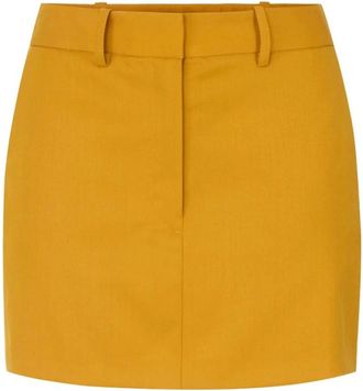Elisabetta Franchi Gonna in gabardina - - Skirts - Donna - Arancione - M