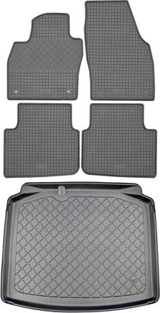 OEM Juego De Alfombrillas De Goma Para Coche Y Maletero Para Skoda Scala Hatchback (5 Puertas) A Partir De Abril De 2019