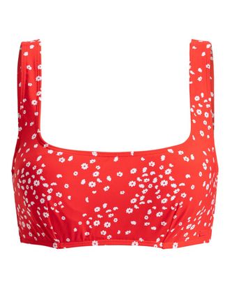 Roxy Triangel-Bikini-Top ROXY Pt Beach Classics, Damen, Gr. M, Cup B, rot (poppy rot dancing ditsy swim), Obermaterial: 85% Polyester, 15% Elasthan;, Bikin