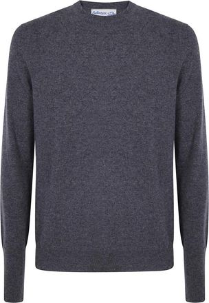 Ballantyne Cashmere Truien - Heren - Cashmere truien - Grijs - M - Truien & Vesten